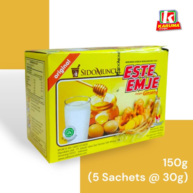 

Este Emje Sido Muncul Box 150g(5sachet@30g) Minuman Susu STMJ dengan ginseng