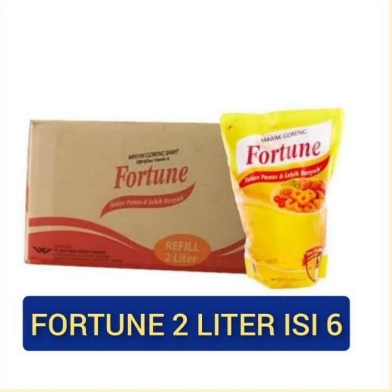 

minyak goreng fortune 1,8 liter 1 dus isi 6 pouch