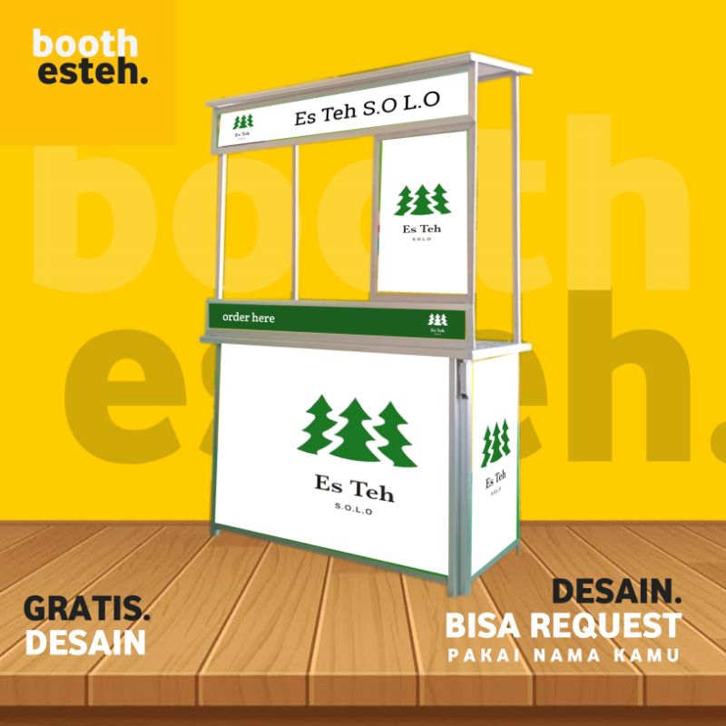 Booth Portable Alumunium Lipat