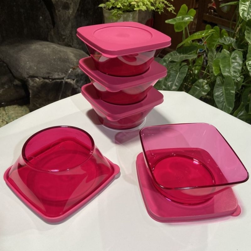 Clear Square Tupperware