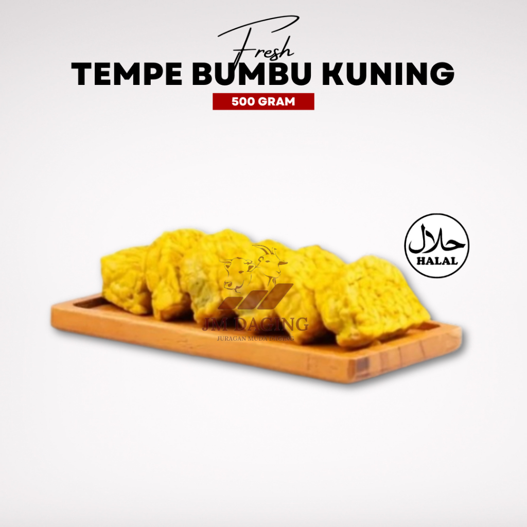

Lauk Praktis Tempe Ungkep Bumbu Kuning Siap Goreng isi 10