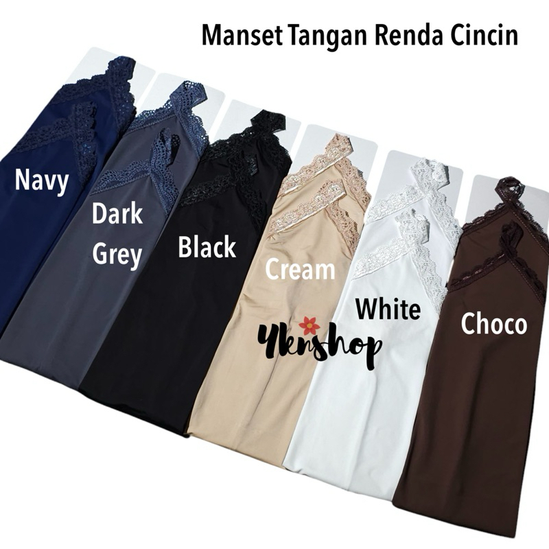 Manset Tangan Renda Cincin / Manset Tangan Umroh