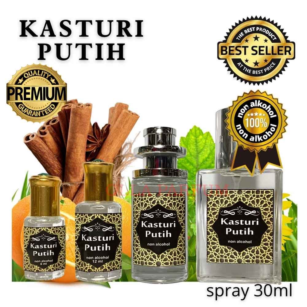 Parfum Kasturi Putih Minyak Wangi Sholat Non Alkohol Parfume Ibadah Arab Kasturi Putih