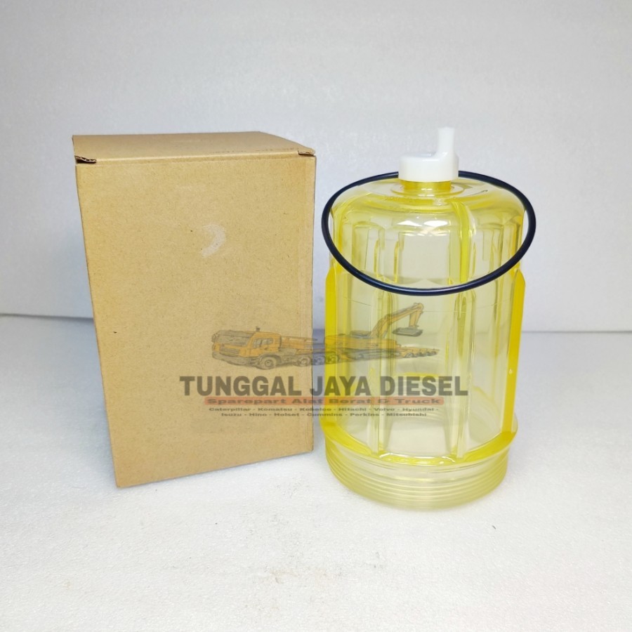 Bowl Filter Kobelco SK200-8 Cover Tutup Fuel Filter Separator Gelas Racor SK200-8