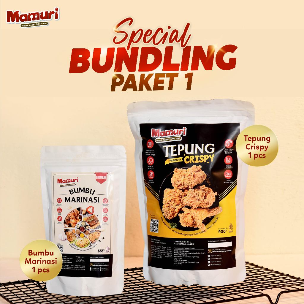 

Mamuri - Paket Bundling Tepung dan Marinasi Masak Mudah