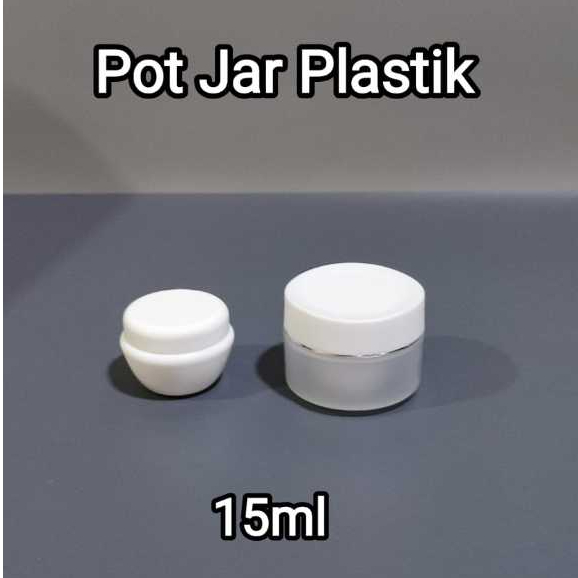Pot cream PP bunga Import 15gr Pot skincare jar Plastik Kosmetik 15ml Pot Cream Mushroom Plastik 15m