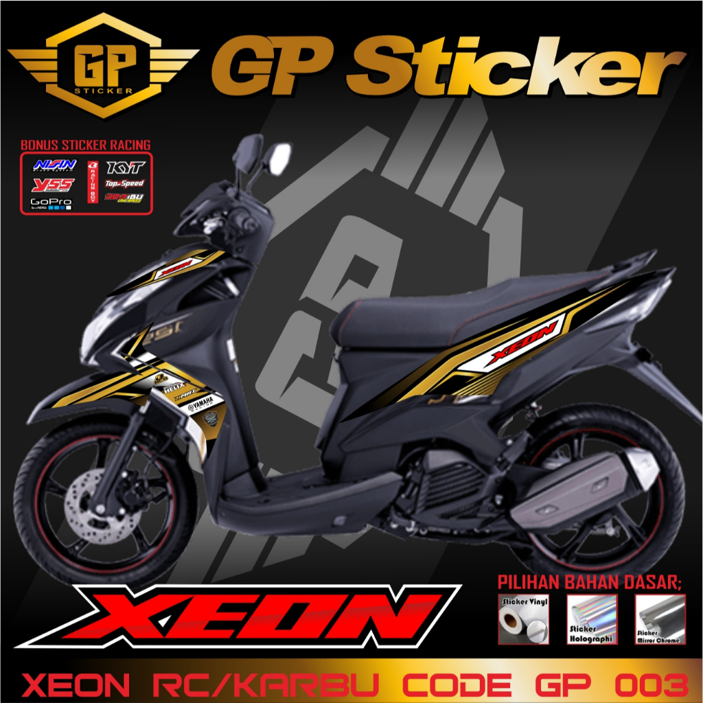Striping Variasi Yamaha Xeon Rc Karbu List Motif Sticker Custom VARIASI SETIKER STRIPING | GP 003