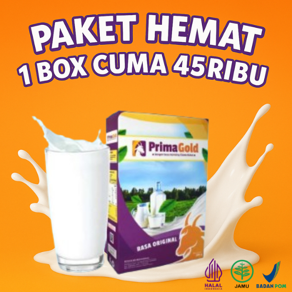 

Paket 1 Box Susu Kambing Etwa Primagold Mencegah Stres Meningkatkan Kecerdasan Anak