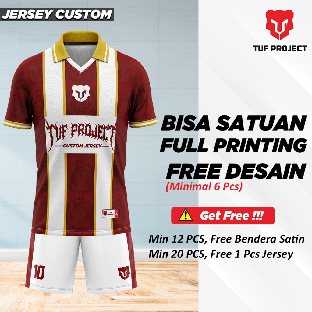 Jersey Retro Vintage Custom Baju Jersey Jarsey Jersy Jersi Lawas Futsal Putsal Sepak Bola Sepeda Bad