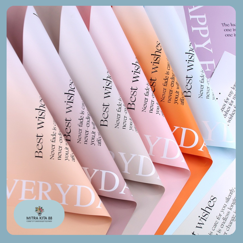 

Isi 20 LEMBAR Flower Wrapping Paper Bicolor Cellophane Kertas Buket Bunga Bunga Dua Warna KB054