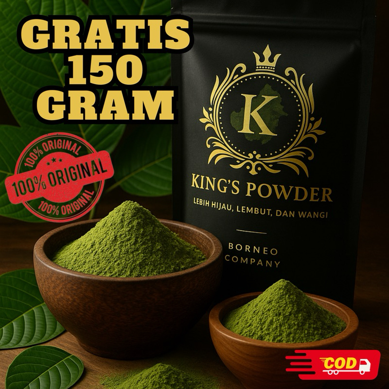 

BUBUK PREMIUM ASLI DAUN KINGS POWDER