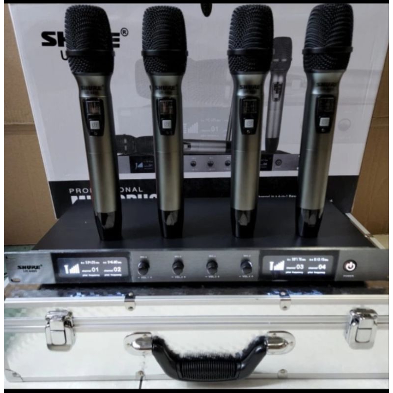 MIC WIRELESS SHURE UR 4400 (4 MIC DIGITAL HADLE)