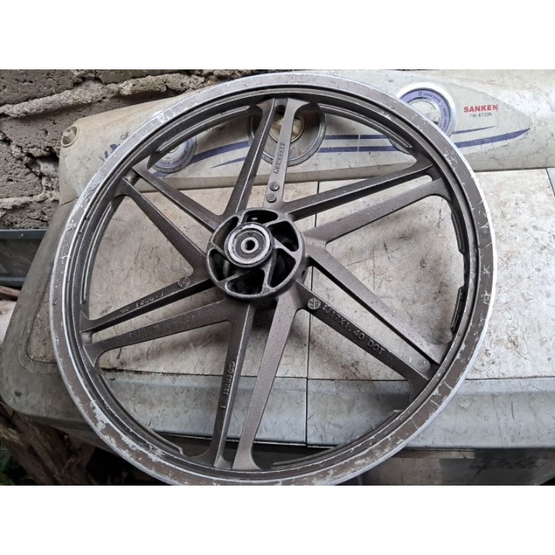 Velg zx 130 zx130 kawasaki edge enkei pelek racing palang original ori copotan standar kelengkapanny
