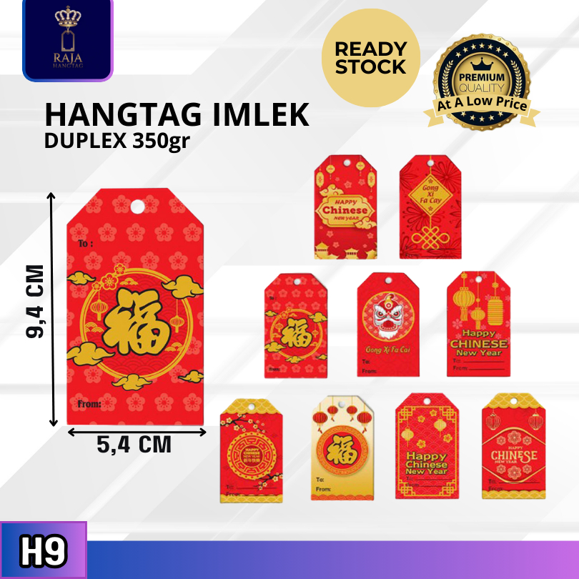 

Hangtag | Hangtag Chinese New Year | Hangtag Imlek | 9.5x5.5 cm | H9