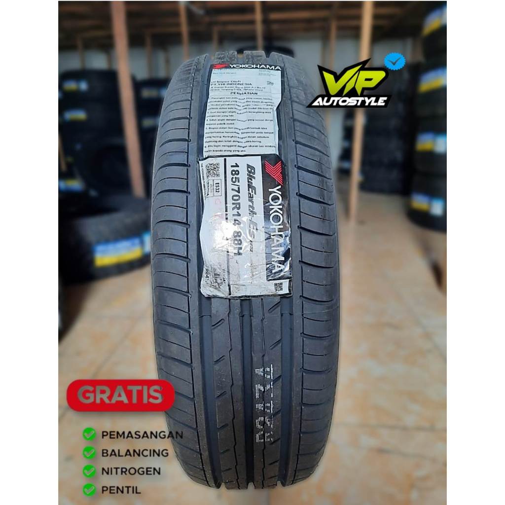 BAN MOBIL TUBLES R14 - BAN AVANZA - BAN XENIA - YOKOHAMA blueart -ES32 185 70 R14