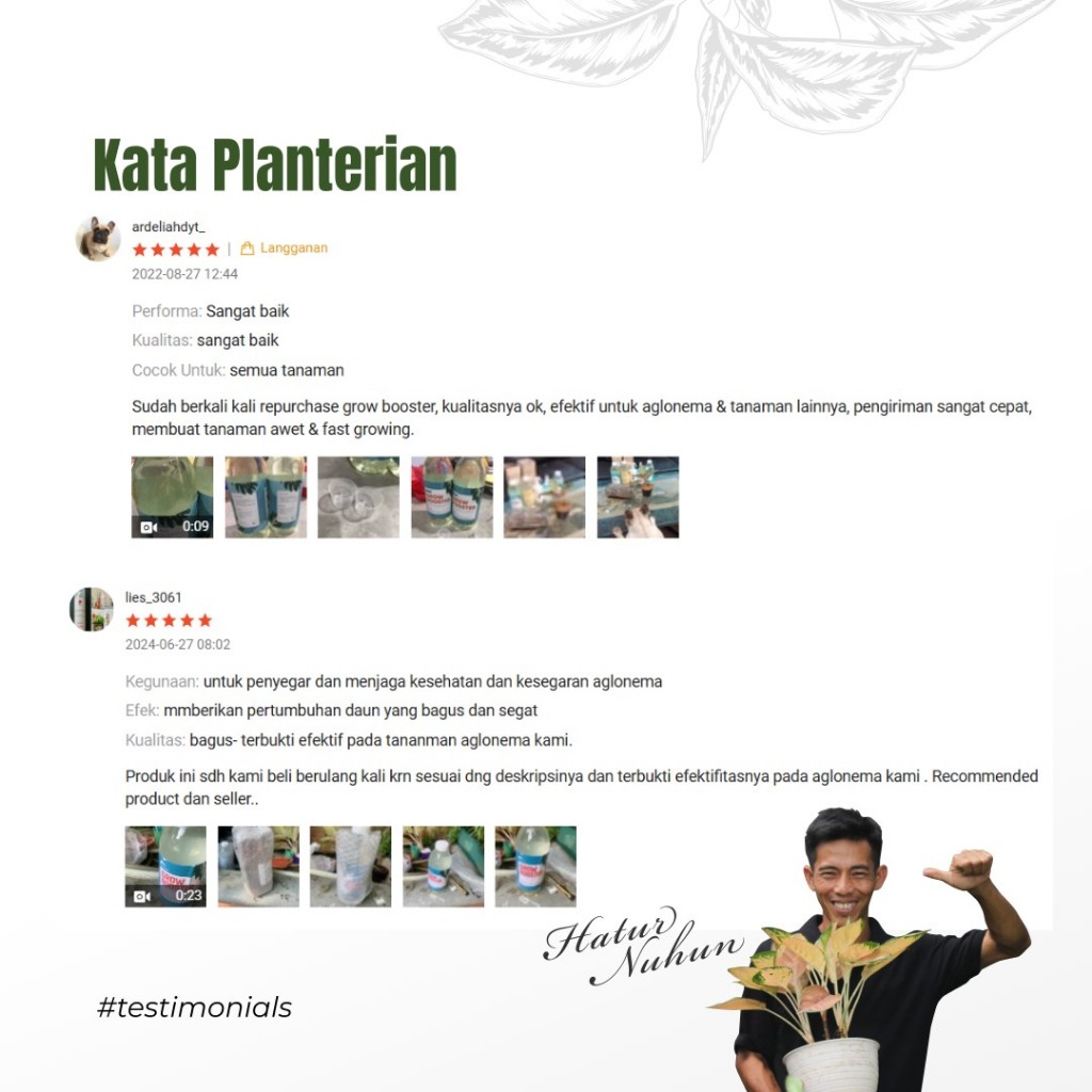 Tumbas Tani Vitamin B1 Tanaman Organik Grow Booster 1 Liter