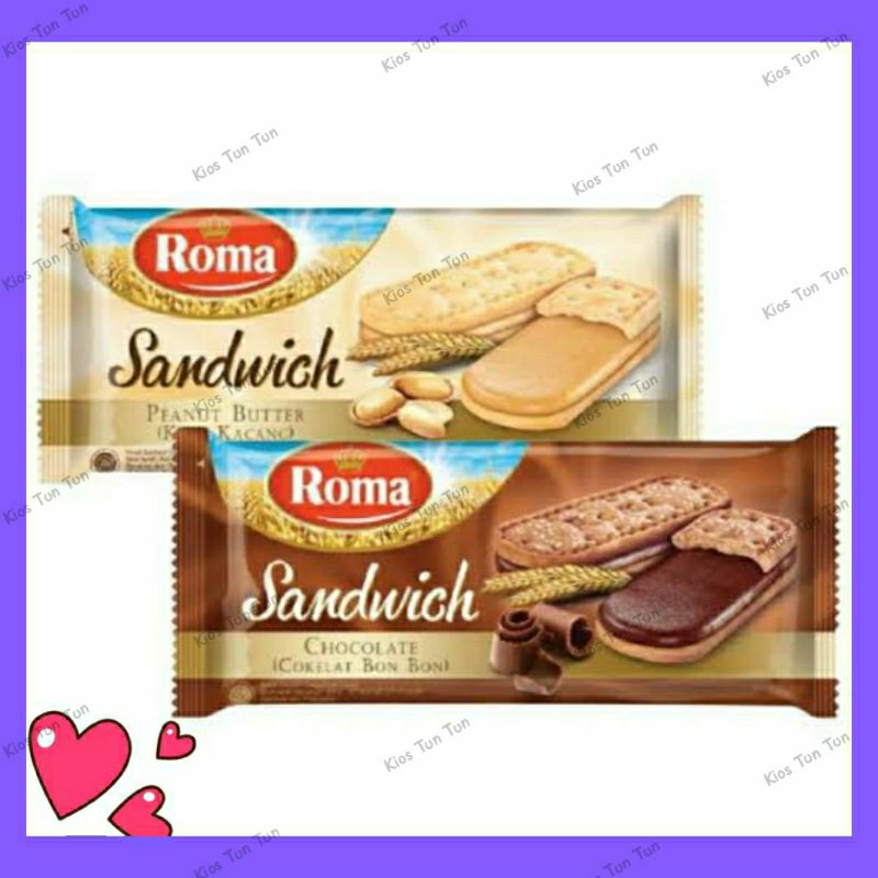 

Roma Sandwich rasa coklat / kacang 157gr