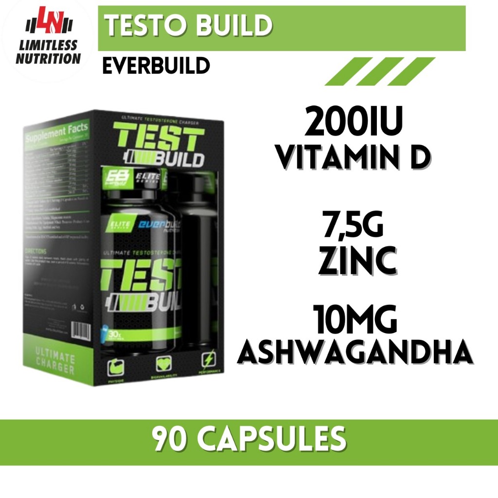 Everbuild Nutrition Test Build 90Caps Testoterone Booster / Testoterone