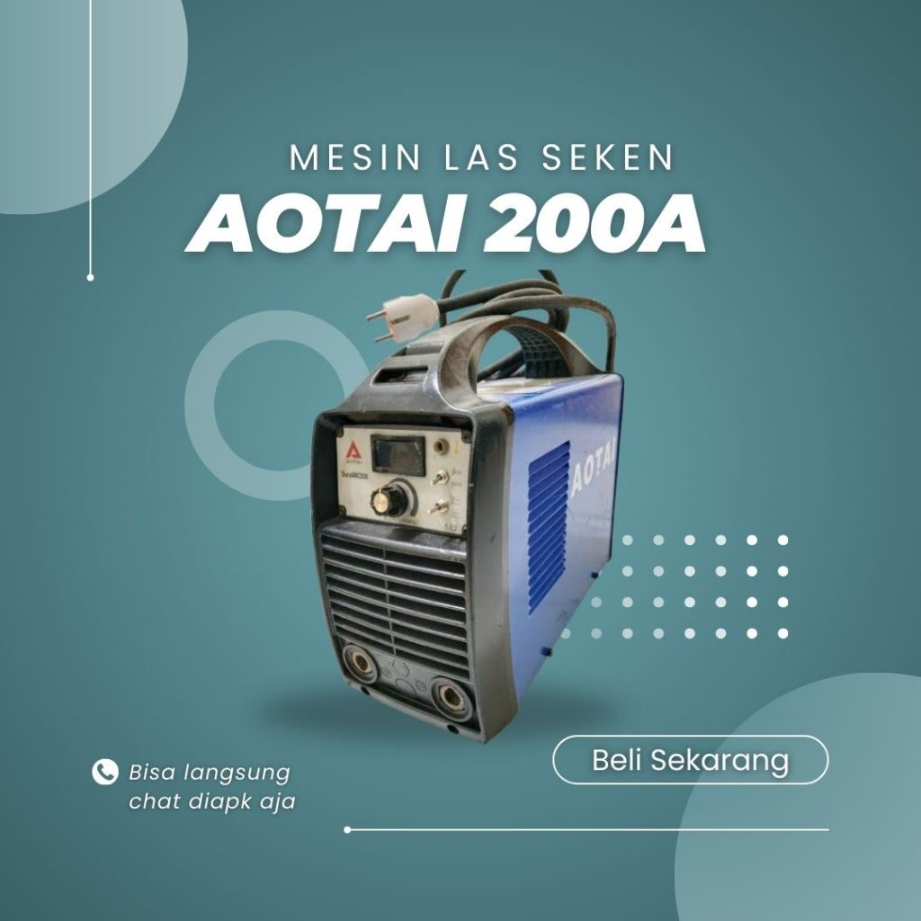 Mesin Las Seken Merk AOTAI 200A - 1 Phase - Mesin Las Listrik