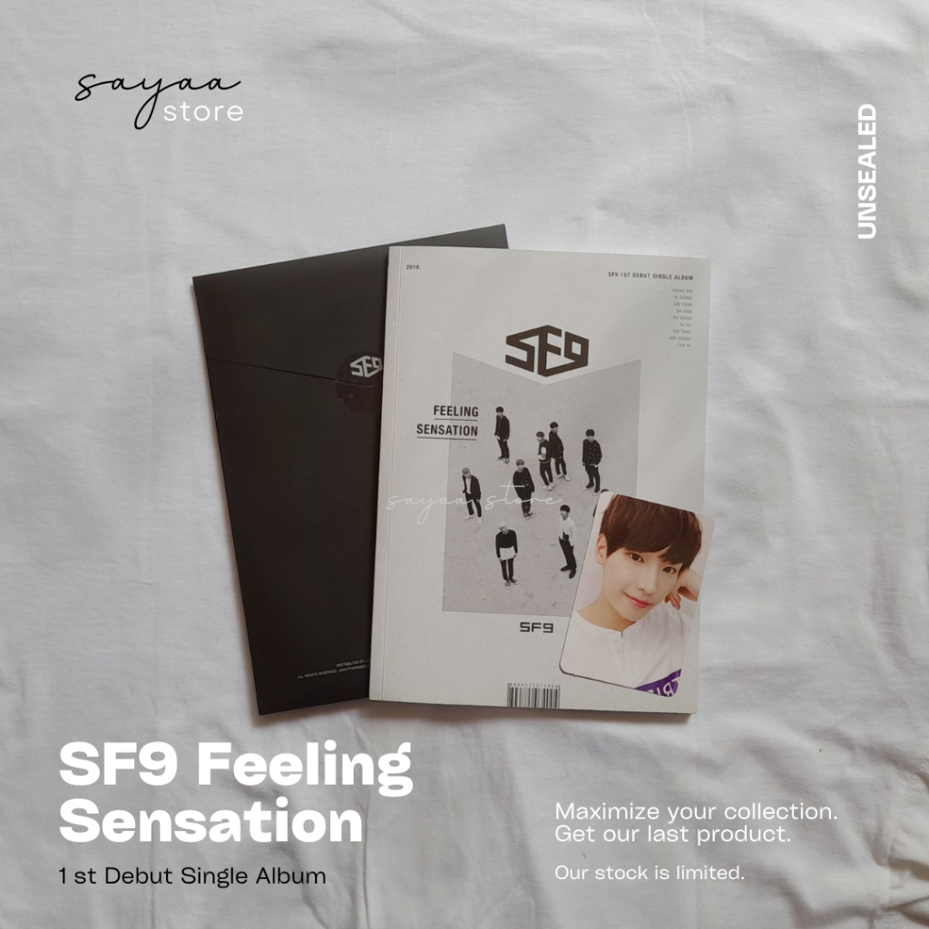 SF9 FEELING SENSATION 1st Debut Single Album Unsealed with Inseong Photocard