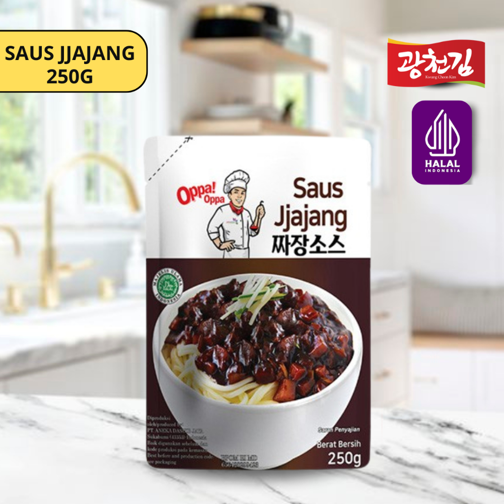 

KC. Saus Jjajang Halal Pasta Kedelai Hitam 250g Saus jjajangmyeon Oppa!Oppa