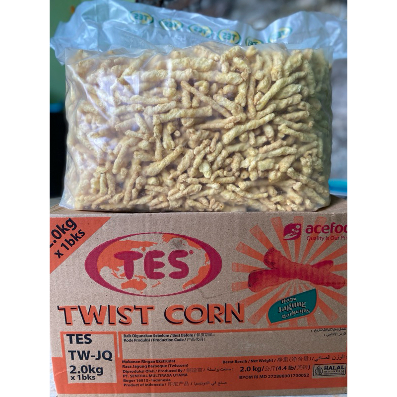 

twist corn TES rasa jagung barbeque per 100 gram