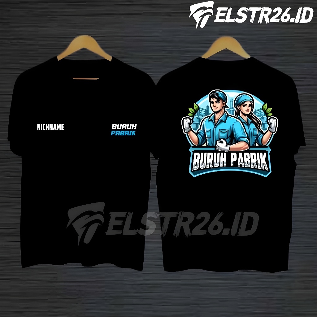 KAOS T-SHIRT BURUH PABRIK - KAOS PRIA DTF