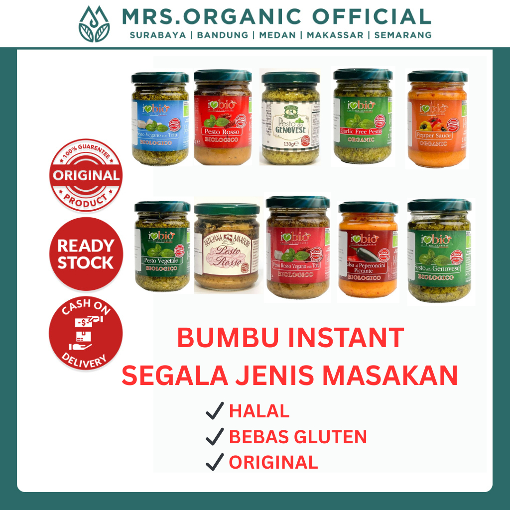 

Artigiana Genovese All Variant 130gr - Bumbu Instant Organik Serbaguna Marinasi Panggangan Saus