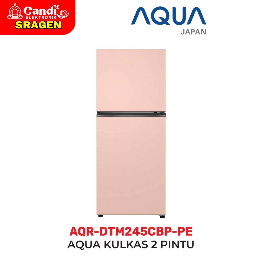 AQUA Kulkas 2 Pintu Kapasitas 185 liter - AQR-DTM245CBP-PE