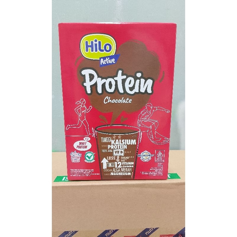 

HiLo Active Chocolate 250gr susu protein ,tinggi kalsium & lebih rendah lemak yg dilengkapi dengan Glukosamin, 100% AKG Vit D, & mineral organik dari Alga Merah untuk bantu penuhi nutrisi harianmu yg aktif.