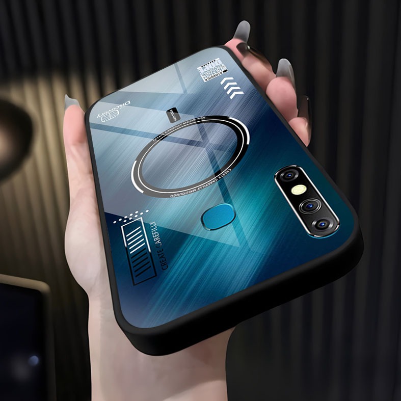 Qua Case Softcase Hp Infinix NOTE 8 Terbaru Case kaca kilau glosy -softcase infinix - case RG8