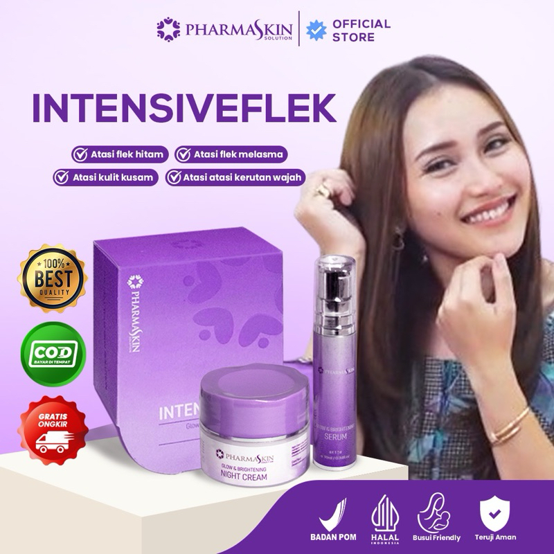 Cream Malam Flek Dan Serum Flek By Pharmaskin - Cream Flek Hitam Membandel - Skincare