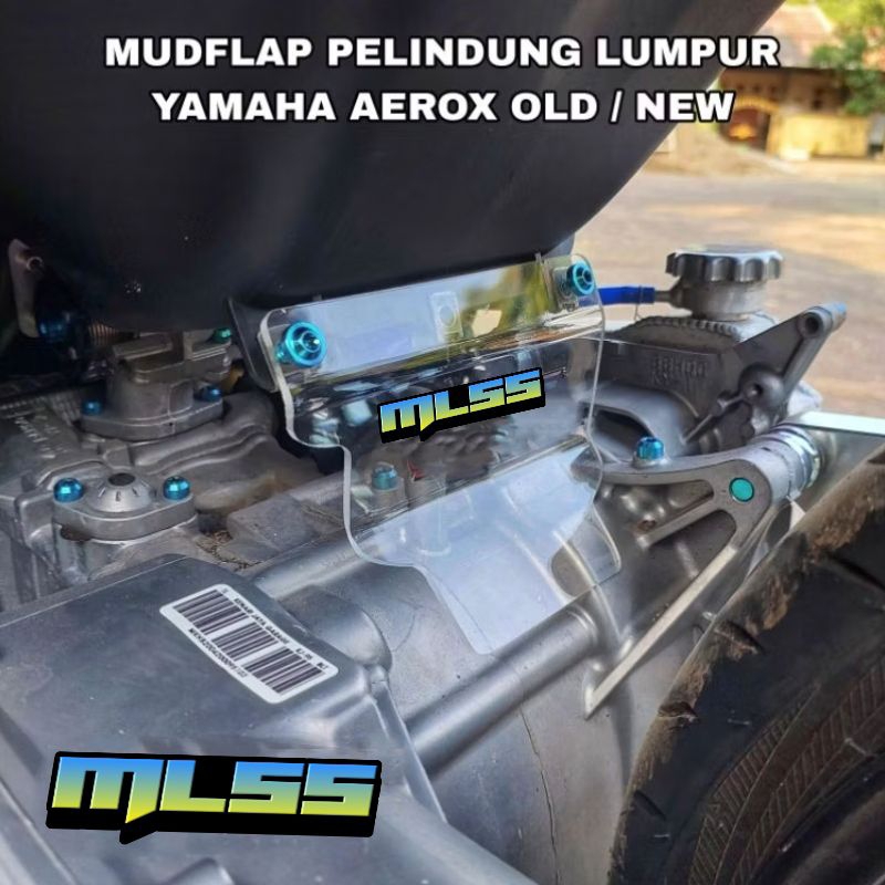 Mudflap pelindung lumpur yamaha aerox new aerox old standar / downsize mounting 5-6cm plug n play