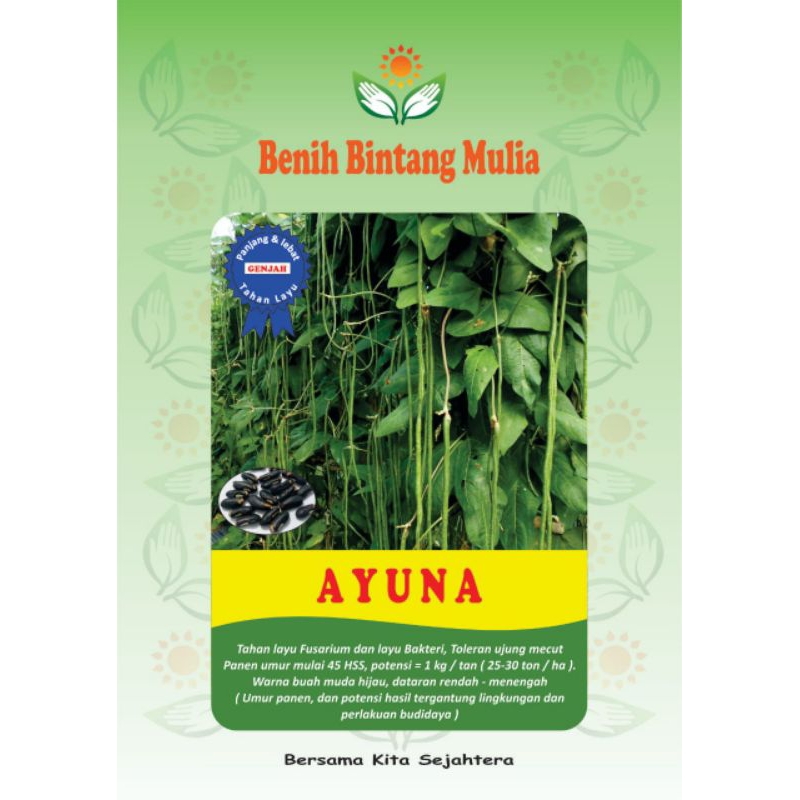 

Benih Kacang panjang Hibrida AYUNA F1 100Gram