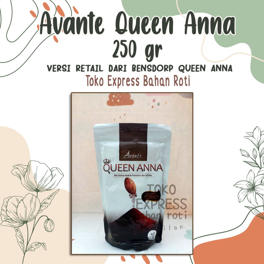 

Cokelat Bubuk Avante Queen Anna Kemasan 250 Gram (Sama Dengan Bensdorp Queen Anna)