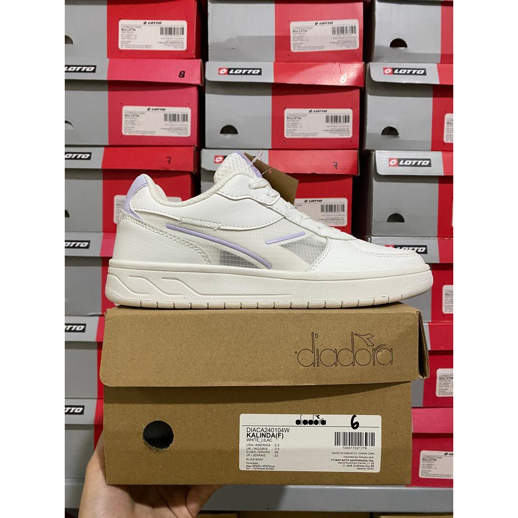 Diadora Kalinda White_Lilac Women Shoes Original
