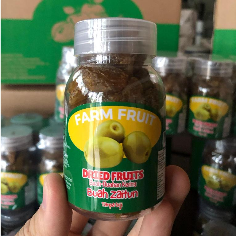 

FARM FRUIT Buah Zaitun Tanpa Biji 100 gram | Lichorice Kana Tanpa Biji | Preserved Olive Seedless | Manisan Olive Seedless | Manisan Kana Tanpa Biji | Manisan Buah - buahan | Manisan Buah | Buah Asli | Buah Kering Zaitun Tanpa Biji |