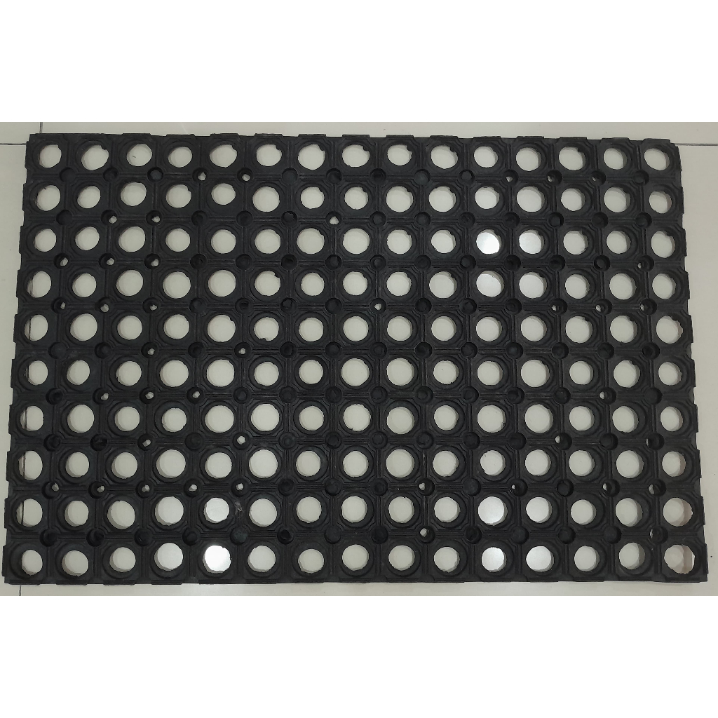 Keset Karet Ring Mat Tebal 40x60cm Keset Karet Kamar Mandi Antislip - Keset Karet Lubang Keset Karet