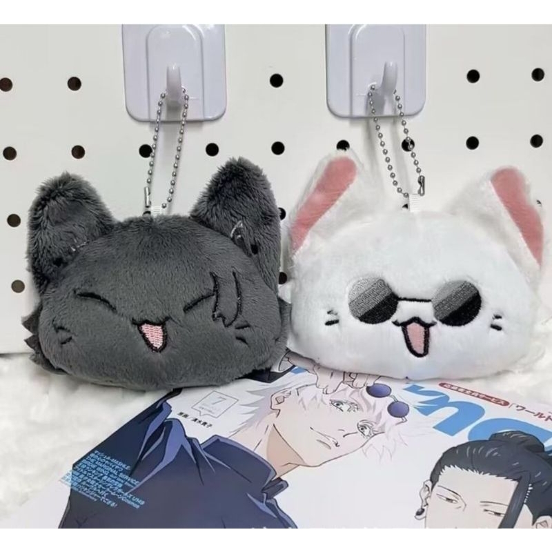 Gojo & Geto Cat Plushie Set. Jujutsu kaisen Gojo Satoru Geto Suguru Boneka Kucing.