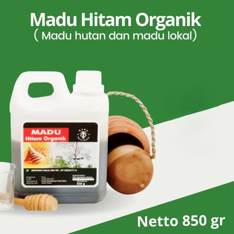 

Madu Hitam Organik, madu Hutan organik Asli Murni Kemasan Jerigen Netto 850gr #Omah_MaduMurni