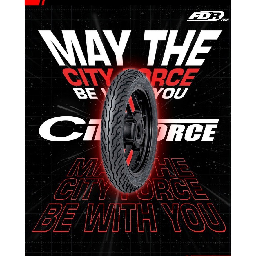 (BAYAR DITEMPAT) BAN FDR { 70/90-17, 80/90-17 } CITYFORCE FDR Tubetype Ban Motor REVO, SUPRA, JUPITE
