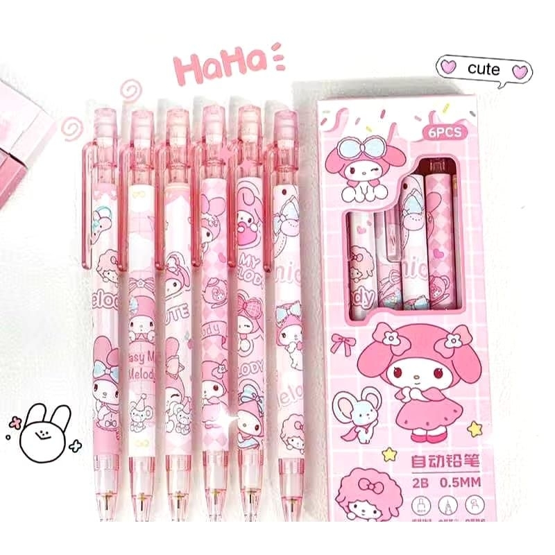 

ZLU-PENSIL MEKANIK MELODY 0.5mm / MECHANICAL PENCIL MELODY SANRIO MODEL CETEK (SATUAN)