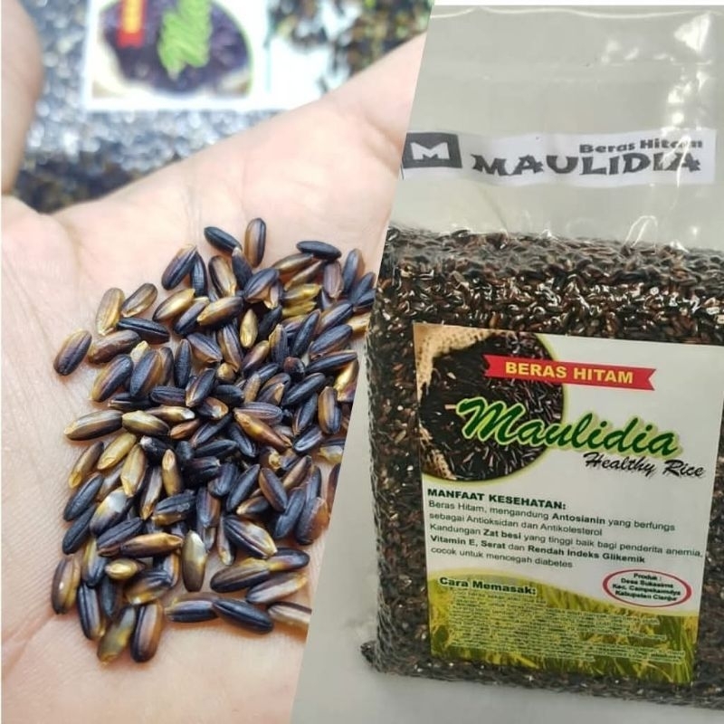

Beras hitam pecah kulit kemasan vacuum 1kg
