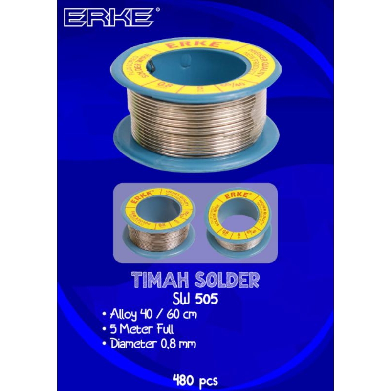 Timah Solder 5M Full dan 10M Full - Flux Cored Solder Wire - Timah Solder Listrik - Timah