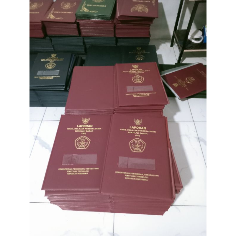 

Cover Raport Sekolah Dasar || Map Raport SD. Isi 6 Lembar (Umum)
