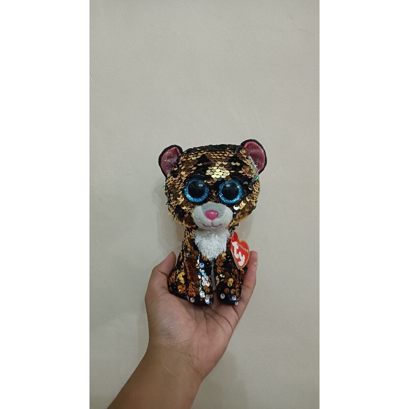 Boneka Kucing Sequin TY Ori
