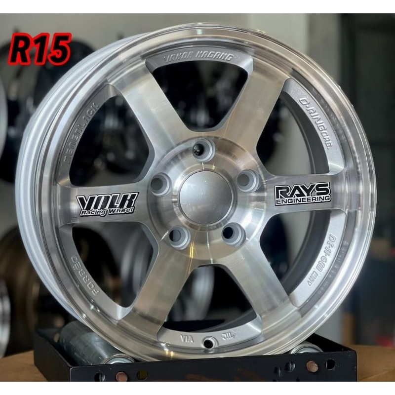 velg mobil racing r15 VOLKRAYS TE37 LEBAR 7 ET 38 velg ring 15 untuk mobil Innova Reborn Venturer Ze