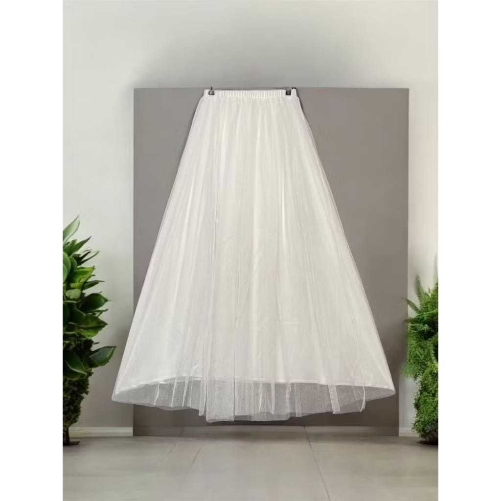 hemat polos hitam putih minimalis rok tutu dewasa 90cm