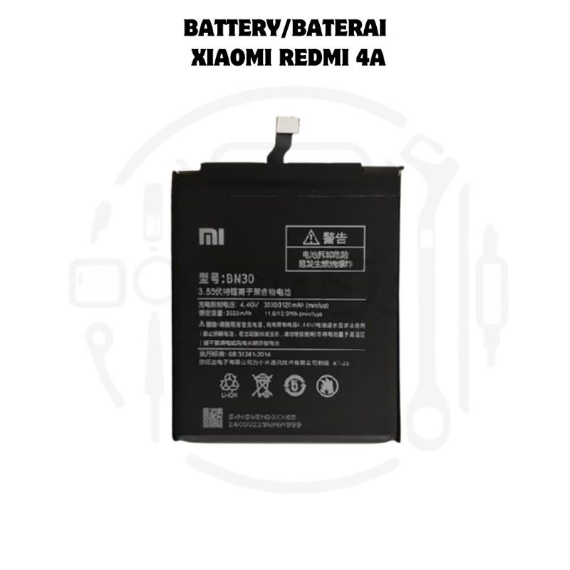BATTERY/BATERAI XIAOMI REDMI 4A ORIGINAL QUALITY