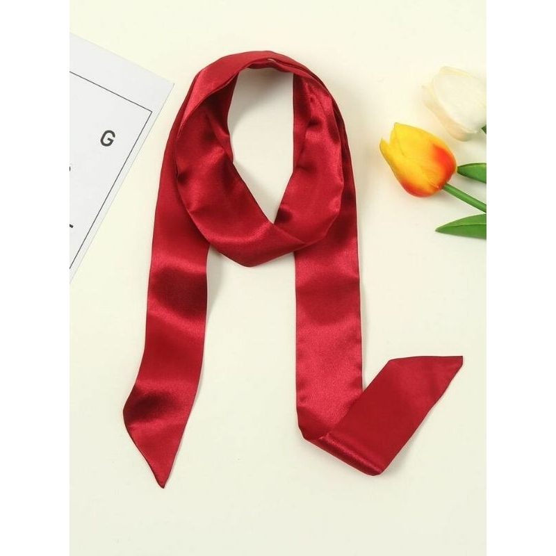 Twilly polos tali leher satin scarf korea obi belt dasi pita accessoris tas